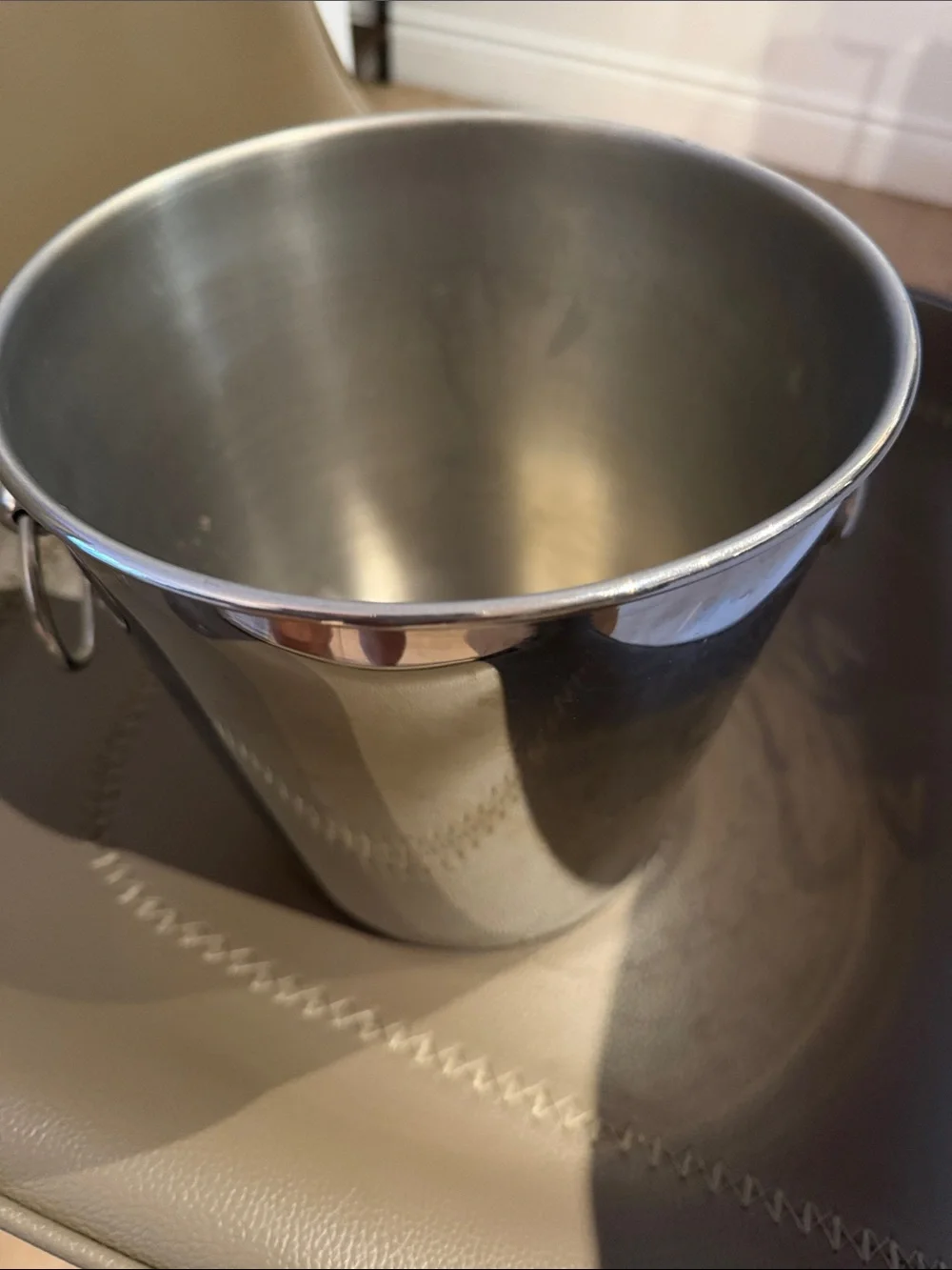 Williams Sonoma Polished Stainless Steel Ice Bucket